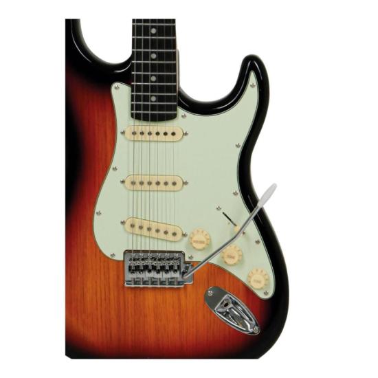 Guitarra Tagima Strato TG-500 Sunburst E/AWH por 999,00 à vista no boleto/pix ou parcele em até 10x sem juros. Compre na loja Mundomax!