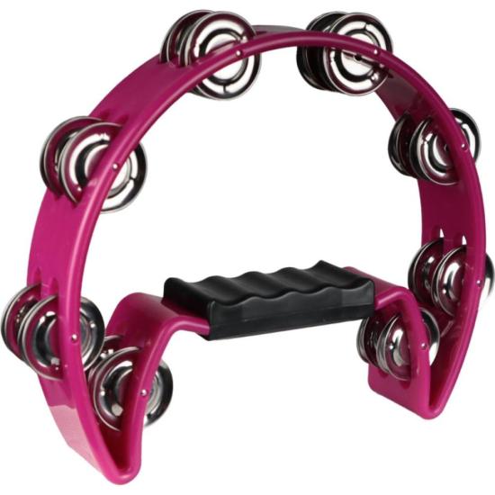 Pandeiro Meia Lua 22cm 40070 Luen Rosa por 40,00 à vista no boleto/pix ou parcele em até 1x sem juros. Compre na loja Mundomax!