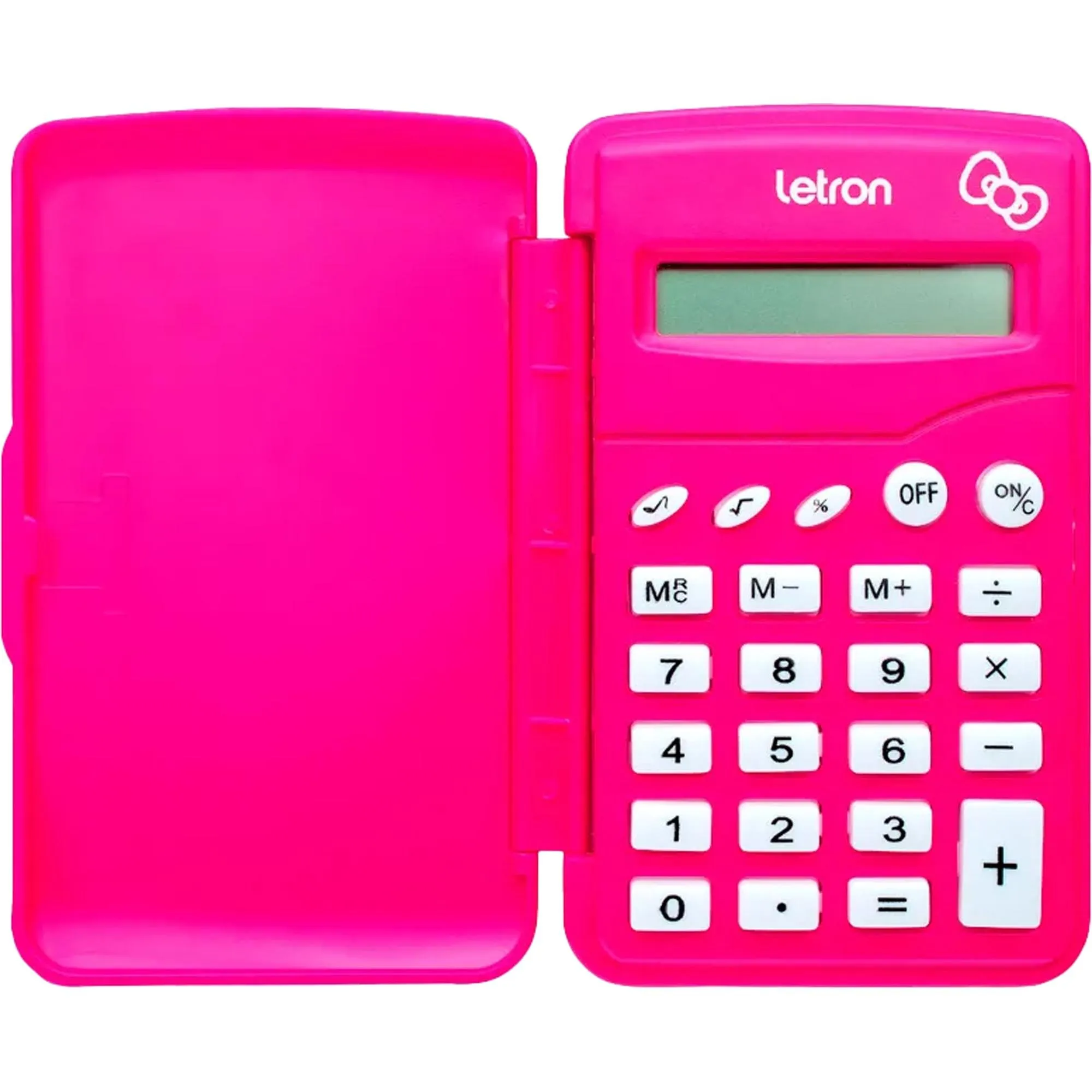 Calculadora Flip Letron Hello Kitty 8 Dígitos Rosa (85087)