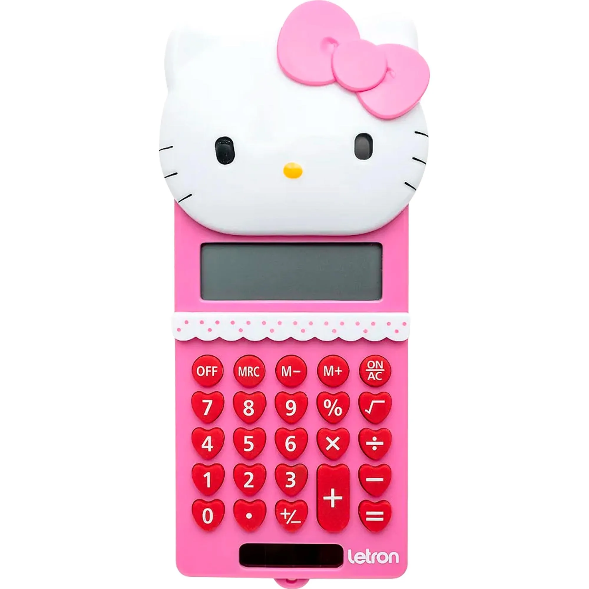 Calculadora Letron Hello Kitty 8 Dígitos Rosa (85088)