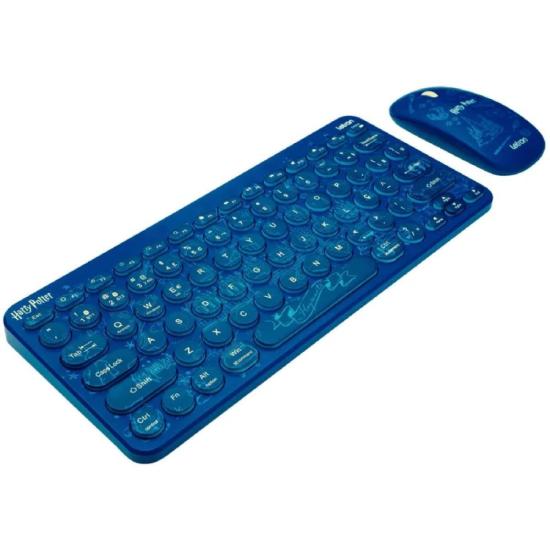 Kit Teclado e Mouse Sem Fio Letron Harry Potter Azul por 179,00 à vista no boleto/pix ou parcele em até 7x sem juros. Compre na loja Mundomax!