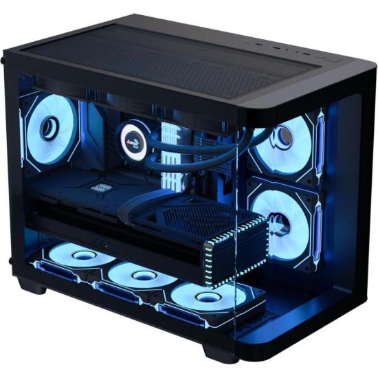 Gabinete Gamer Aerocool ATX P300C Preto Lateral Vidro por 764,00 à vista no boleto/pix ou parcele em até 10x sem juros. Compre na loja Mundomax!