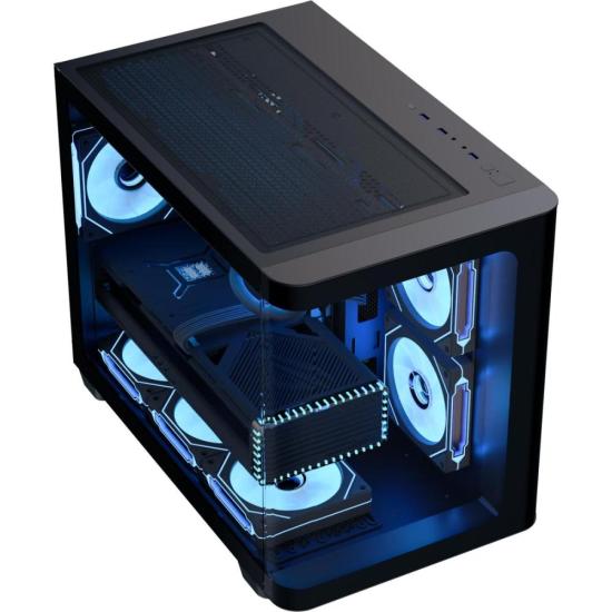 Gabinete Gamer Aerocool ATX P300C Preto Lateral Vidro por 764,00 à vista no boleto/pix ou parcele em até 10x sem juros. Compre na loja Mundomax!