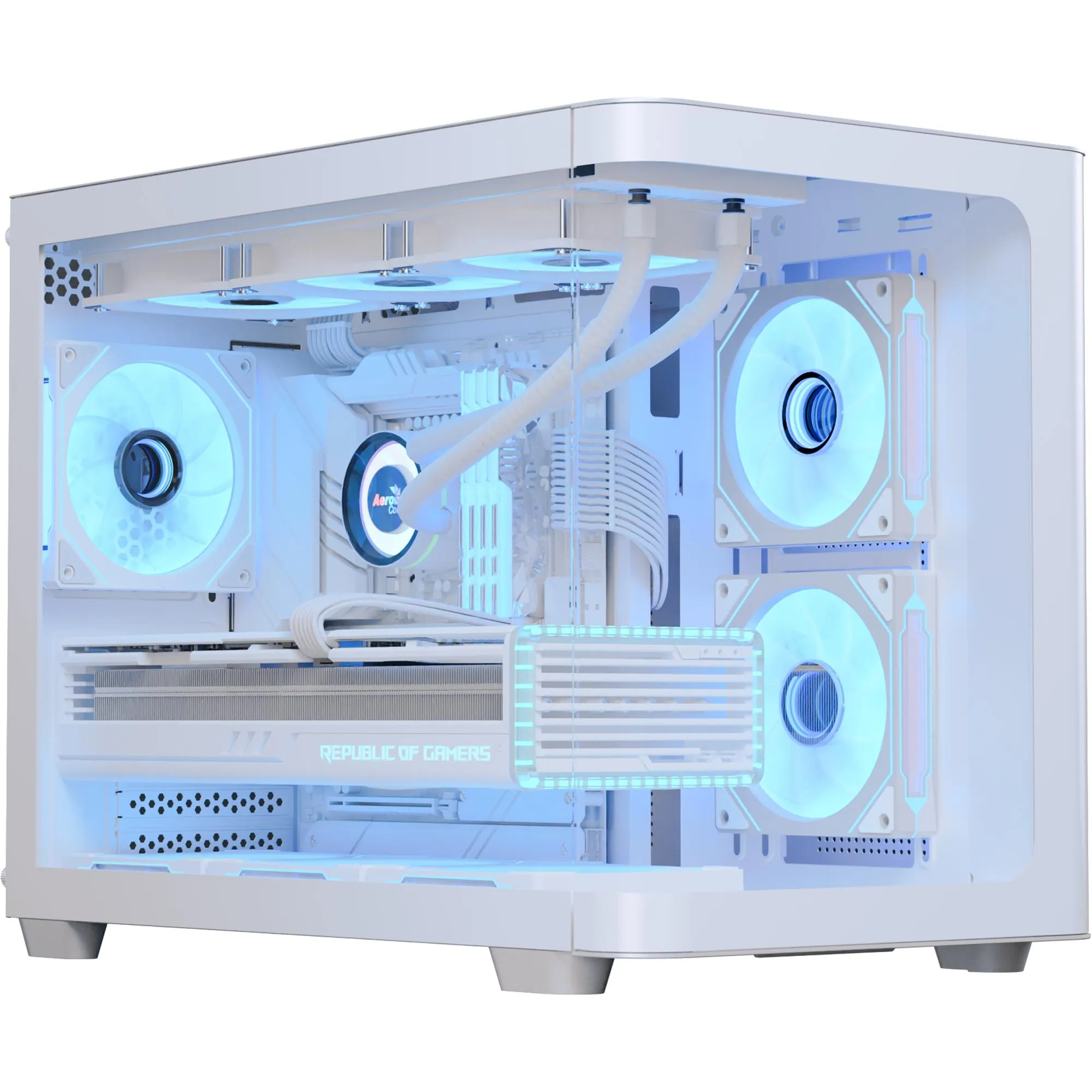 Gabinete Gamer Aerocool ATX P300C Branco Lateral Vidro por 764,00 à vista no boleto/pix ou parcele em até 10x sem juros. Compre na loja Mundomax!