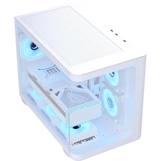 Gabinete Gamer Aerocool ATX P300C Branco Lateral Vidro por 699,90 à vista no boleto/pix ou parcele em até 10x sem juros. Compre na loja Aerocool!