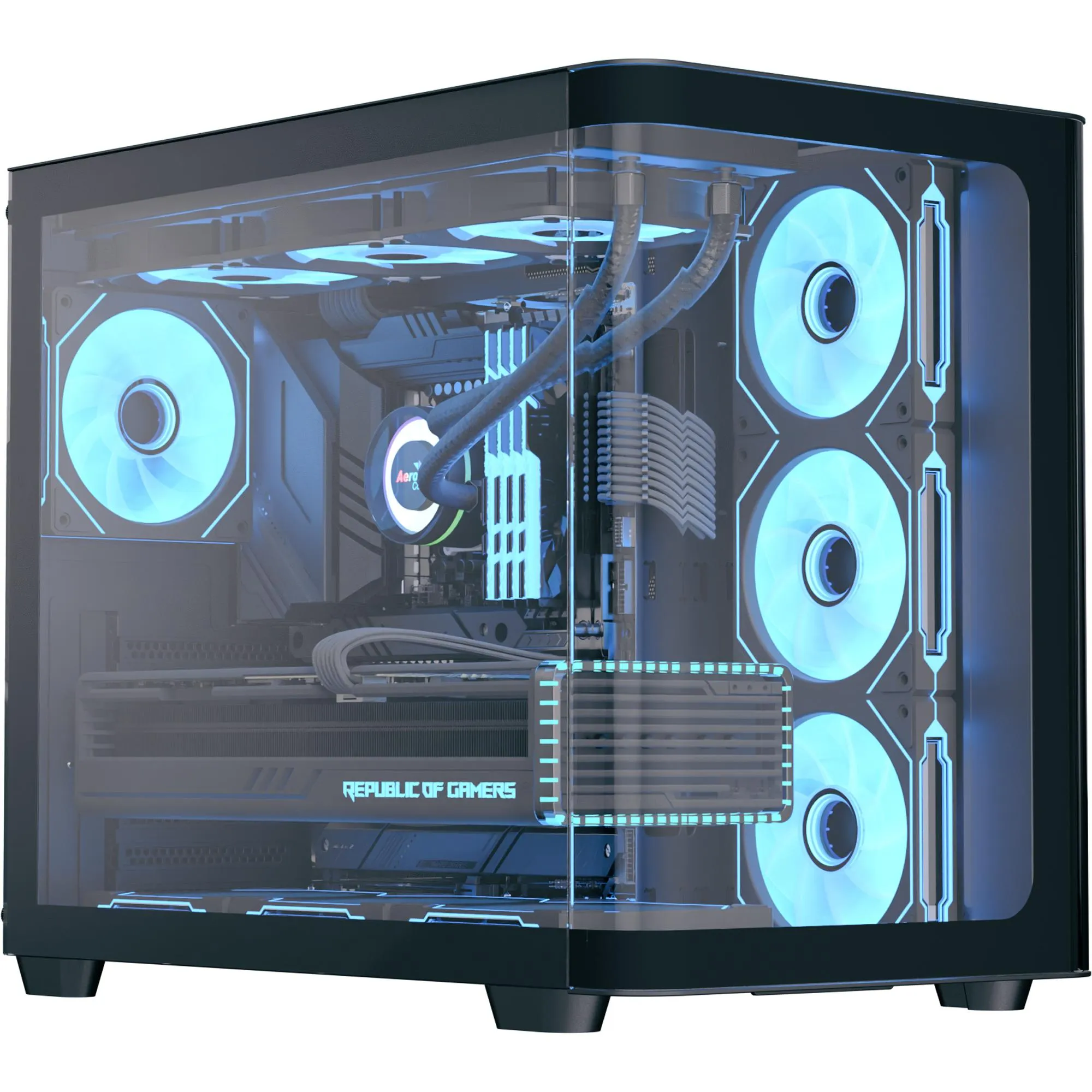 Gabinete Gamer Aerocool ATX P500C Preto Lateral Vidro por 818,00 à vista no boleto/pix ou parcele em até 10x sem juros. Compre na loja Mundomax!