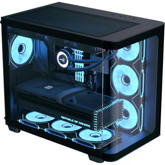 Gabinete Gamer Aerocool ATX P500C Preto Lateral Vidro por 799,00 à vista no boleto/pix ou parcele em até 10x sem juros. Compre na loja Mundomax!
