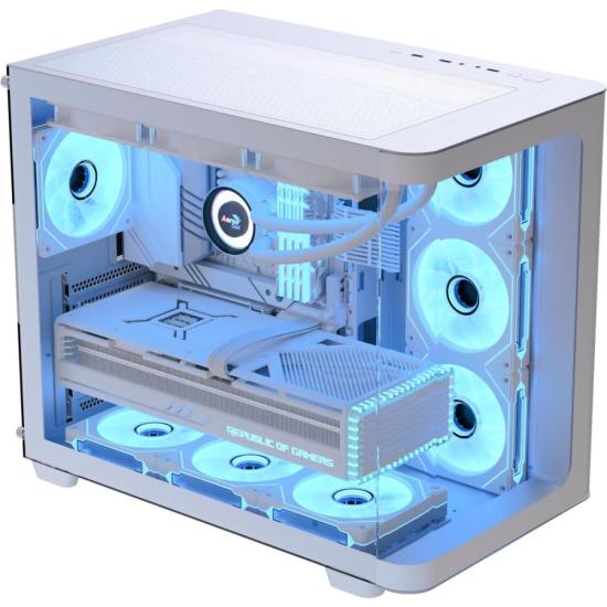 Gabinete Gamer Aerocool ATX P500C Branco Lateral Vidro por 759,90 à vista no boleto/pix ou parcele em até 10x sem juros. Compre na loja Aerocool!