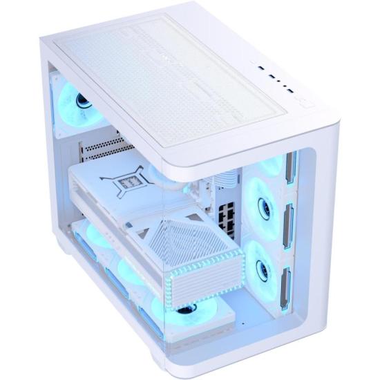 Gabinete Gamer Aerocool ATX P500C Branco Lateral Vidro por 759,90 à vista no boleto/pix ou parcele em até 10x sem juros. Compre na loja Aerocool!