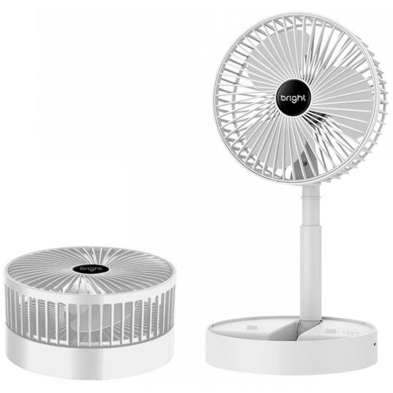 Ventilador Portátil Recarregável Bright VN002 Branco por 80,00 à vista no boleto/pix ou parcele em até 3x sem juros. Compre na loja Mundomax!