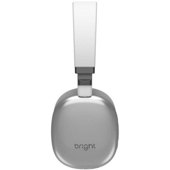 Headphone Bright Pilot Bluetooth Branco por 175,00 à vista no boleto/pix ou parcele em até 7x sem juros. Compre na loja Mundomax!