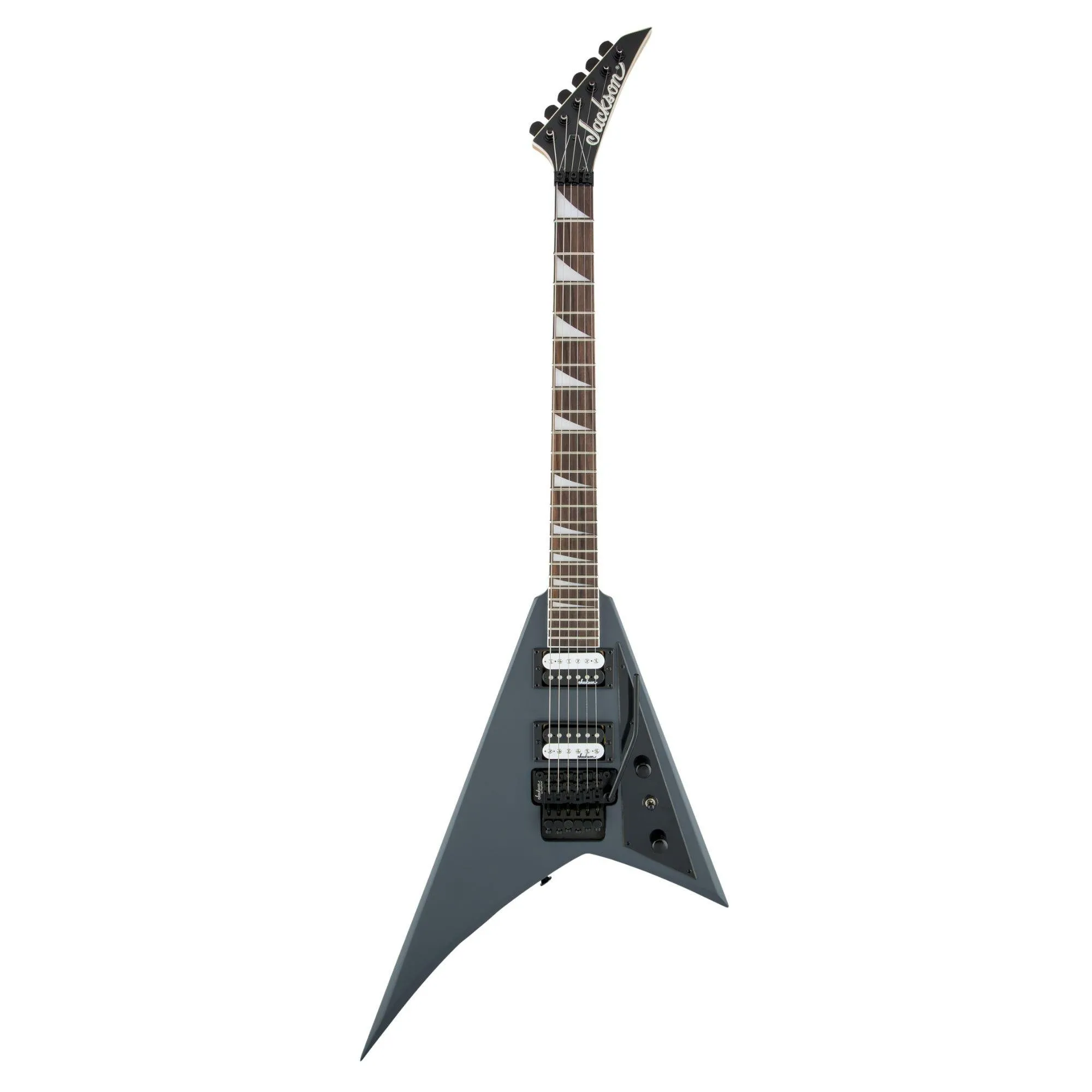 GUITARRA JACKSON JS SERIES RHOADS JS32 SATIN GRAY por 4.999,00 à vista no boleto/pix ou parcele em até 12x sem juros. Compre na loja Mundomax!