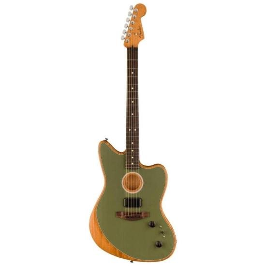 Violão Fender Acoustasonic Player Jazzmaster Antique Olive Com Bag