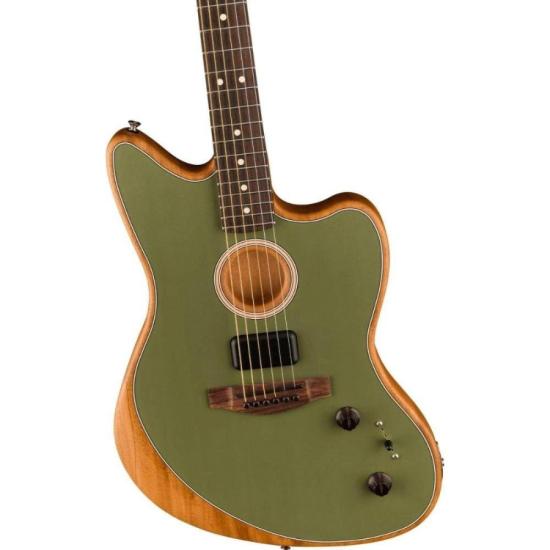 Violão Fender Acoustasonic Player Jazzmaster Antique Olive Com Bag por 10.999,00 à vista no boleto/pix ou parcele em até 12x sem juros. Compre na loja Mundomax!