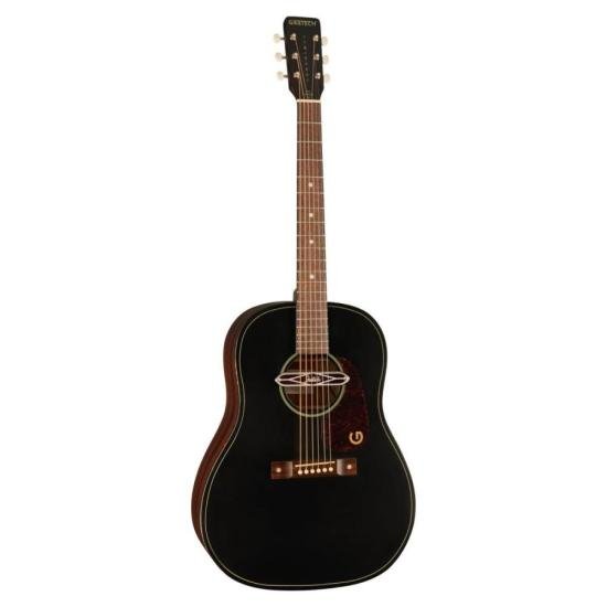 Violão Gretsch Deltoluxe Dreadnought Black Top por 2.599,00 à vista no boleto/pix ou parcele em até 12x sem juros. Compre na loja Mundomax!