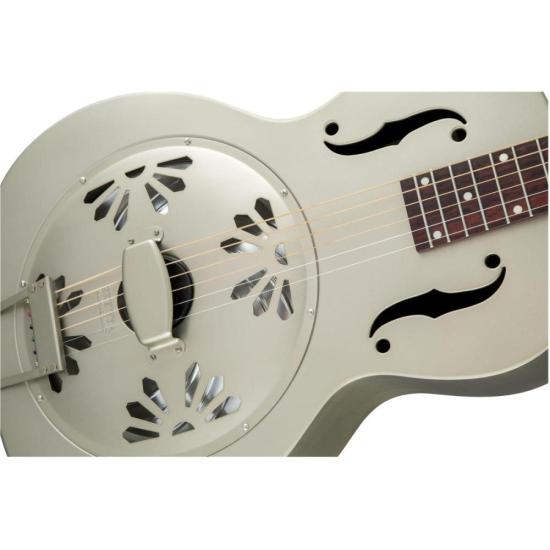 Violão Gretsch Ressonador G9201 Honey Dipper Round-Neck Brass Body por 7.399,00 à vista no boleto/pix ou parcele em até 12x sem juros. Compre na loja Mundomax!