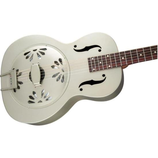 Violão Gretsch Ressonador G9201 Honey Dipper Round-Neck Brass Body por 7.399,00 à vista no boleto/pix ou parcele em até 12x sem juros. Compre na loja Mundomax!