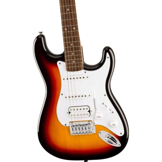 Guitarra Squier Affinity Series Stratocaster Junior HSS 3-Color Sunburst por 2.699,00 à vista no boleto/pix ou parcele em até 12x sem juros. Compre na loja Mundomax!