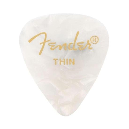 Palheta Fender Thin 351 Premium Celulóide White Moto (C/144) por 0,00 à vista no boleto/pix ou parcele em até 1x sem juros. Compre na loja Mundomax!