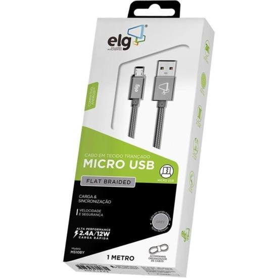 Cabo Micro USB M510BY 1m Preto ELG por 17,00 à vista no boleto/pix ou parcele em até 1x sem juros. Compre na loja Mundomax!