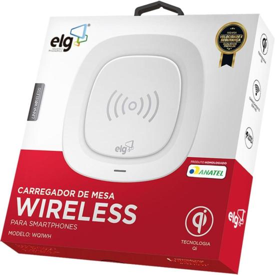 Carregador Wireless de Mesa ELG WQ1WH Branco por 51,00 à vista no boleto/pix ou parcele em até 2x sem juros. Compre na loja Mundomax!