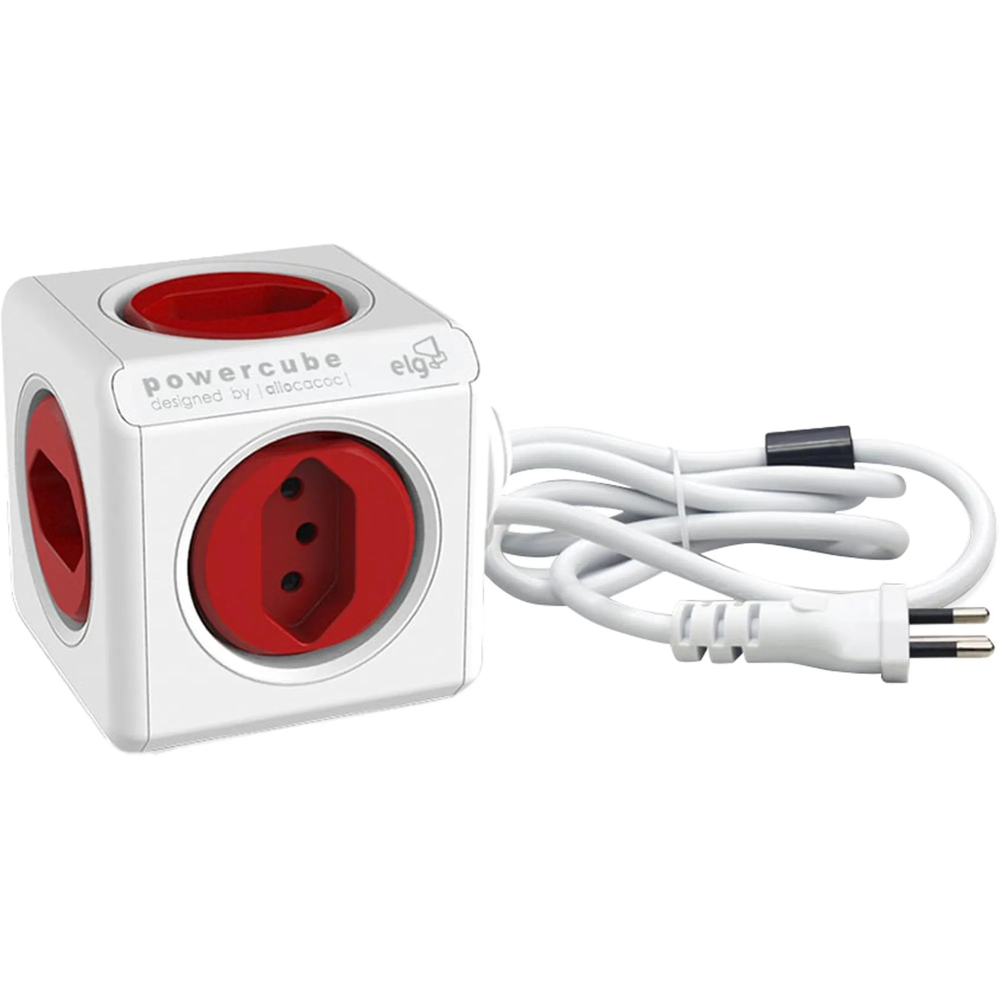 Adaptador Benjamim Múltiplo Powercube PWC-X5/3M Bivolt ELG (85211)