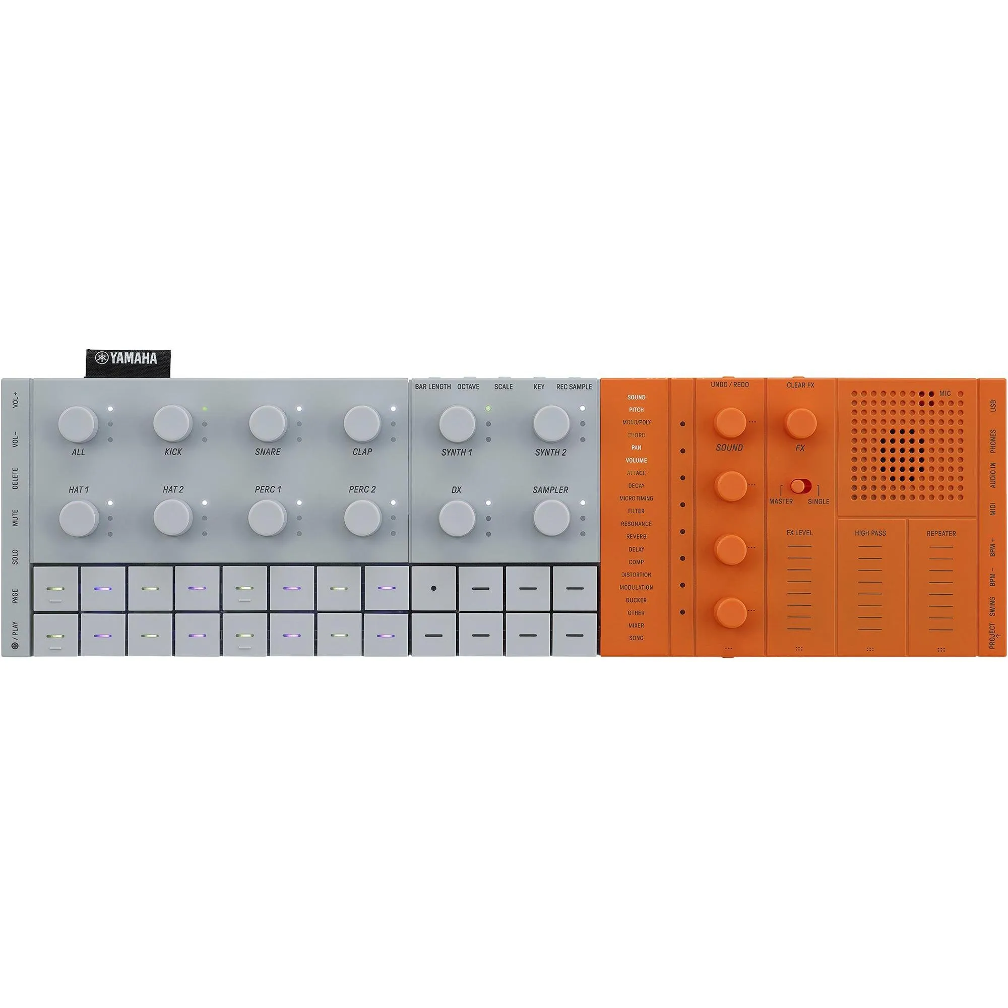 Módulo de Produção Yamaha SEQTRAK Laranja (85292)