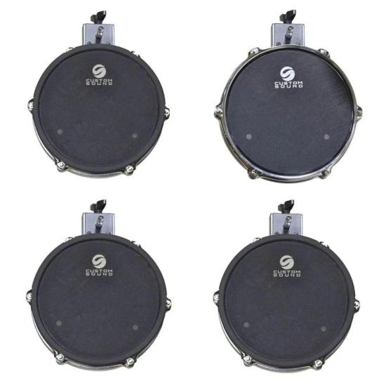 Bateria Eletrônica Custom Sound CSD 100 8 Pads com Bluetooth por 4.999,00 à vista no boleto/pix ou parcele em até 12x sem juros. Compre na loja Mundomax!