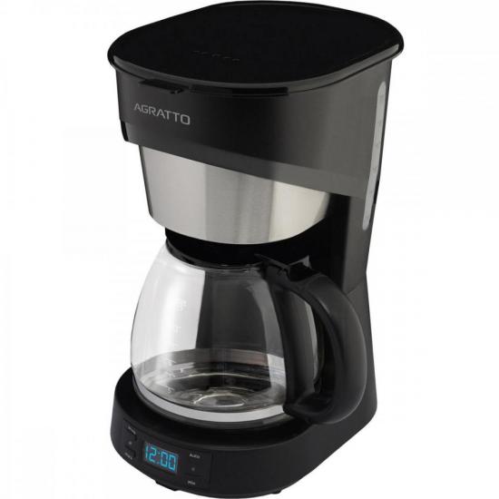 Cafeteira Programável Agratto Aroma Preta 127v por 249,00 à vista no boleto/pix ou parcele em até 9x sem juros. Compre na loja Mundomax!