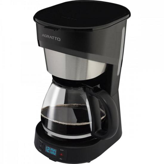 Cafeteira Programável Agratto Aroma Preta 220v por 249,00 à vista no boleto/pix ou parcele em até 9x sem juros. Compre na loja Mundomax!