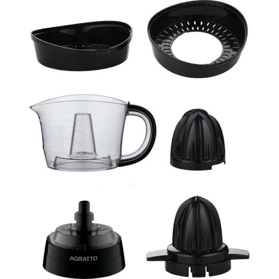 Espremedor de Frutas Agratto 700ml Preto 220v por 93,00 à vista no boleto/pix ou parcele em até 3x sem juros. Compre na loja Mundomax!