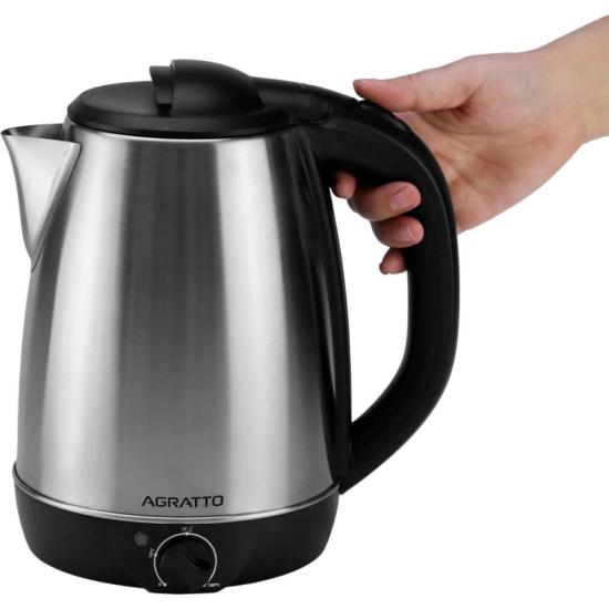 Chaleira Elétrica Agratto Aroma 2,2 Litros Inox 220v por 155,00 à vista no boleto/pix ou parcele em até 6x sem juros. Compre na loja Mundomax!