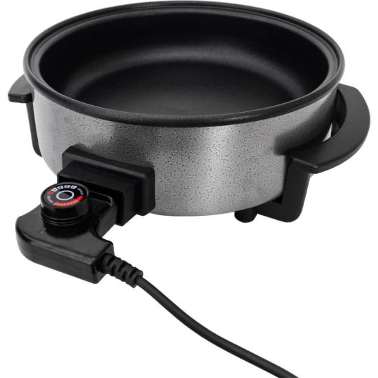 Panela Elétrica Agratto Mangiare Preta 220v por 210,00 à vista no boleto/pix ou parcele em até 8x sem juros. Compre na loja Mundomax!