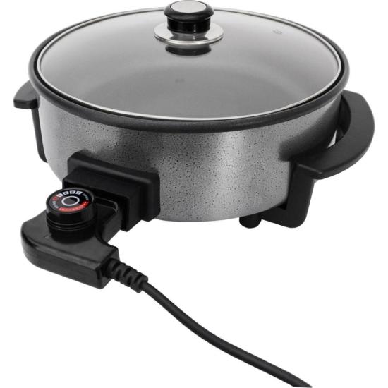 Panela Elétrica Agratto Mangiare Preta 220v por 210,00 à vista no boleto/pix ou parcele em até 8x sem juros. Compre na loja Mundomax!