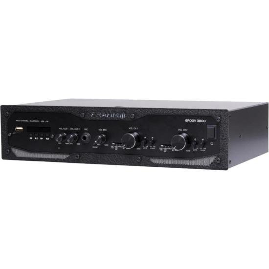 Amplificador Frahm GR 3800 G5 Bluetooth 300w por 2.047,00 à vista no boleto/pix ou parcele em até 12x sem juros. Compre na loja Mundomax!