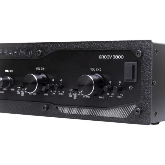 Amplificador Frahm GR 3800 G5 Bluetooth 300w por 2.047,00 à vista no boleto/pix ou parcele em até 12x sem juros. Compre na loja Mundomax!