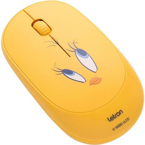 Mouse Sem Fio Letron Piu Piu 1000dpi Amarelo por 47,00 à vista no boleto/pix ou parcele em até 1x sem juros. Compre na loja Mundomax!