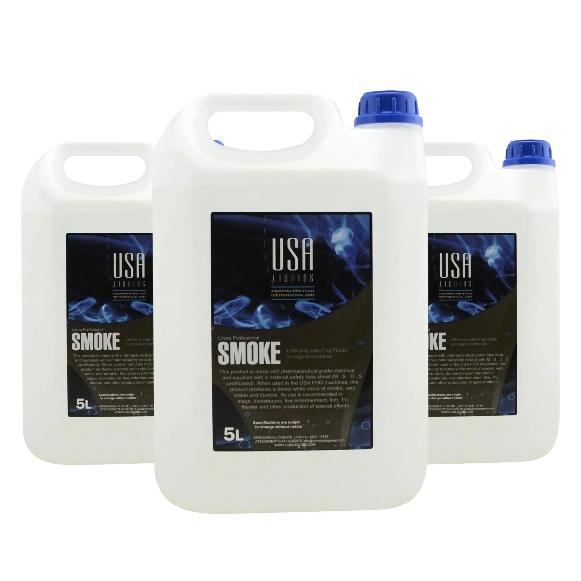 Kit c/ 3 Unidades Carga De Fumaça 5 Litros Smoke Profissional USA (85501)