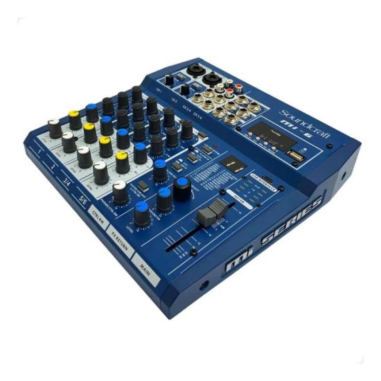 Mesa de Som Soundcraft MI-6 06 Canais USB por 999,00 à vista no boleto/pix ou parcele em até 10x sem juros. Compre na loja Mundomax!