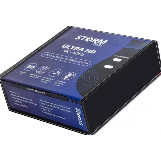 Cabo HDMI Fibra Óptica 2.0 4k 30m Storm por 0,00 à vista no boleto/pix ou parcele em até 1x sem juros. Compre na loja Mundomax!