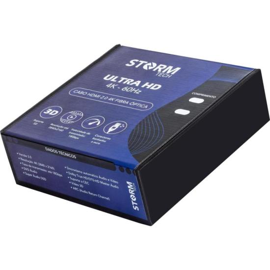 Cabo HDMI Fibra Óptica 2.0 4k 70m Storm por 0,00 à vista no boleto/pix ou parcele em até 1x sem juros. Compre na loja Mundomax!