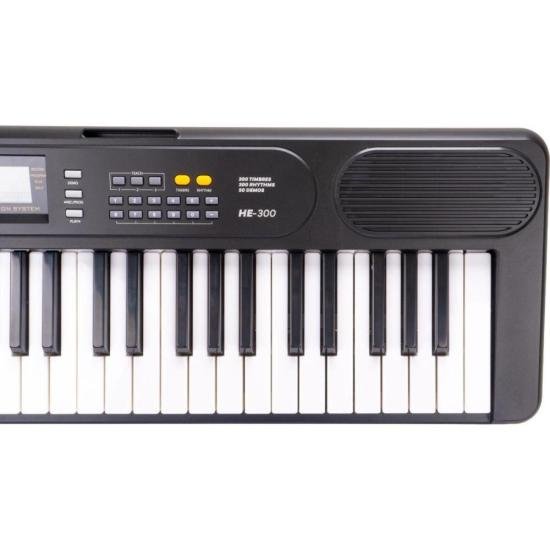 Teclado Harmonics HE-300 Estudante por 556,00 à vista no boleto/pix ou parcele em até 10x sem juros. Compre na loja Mundomax!