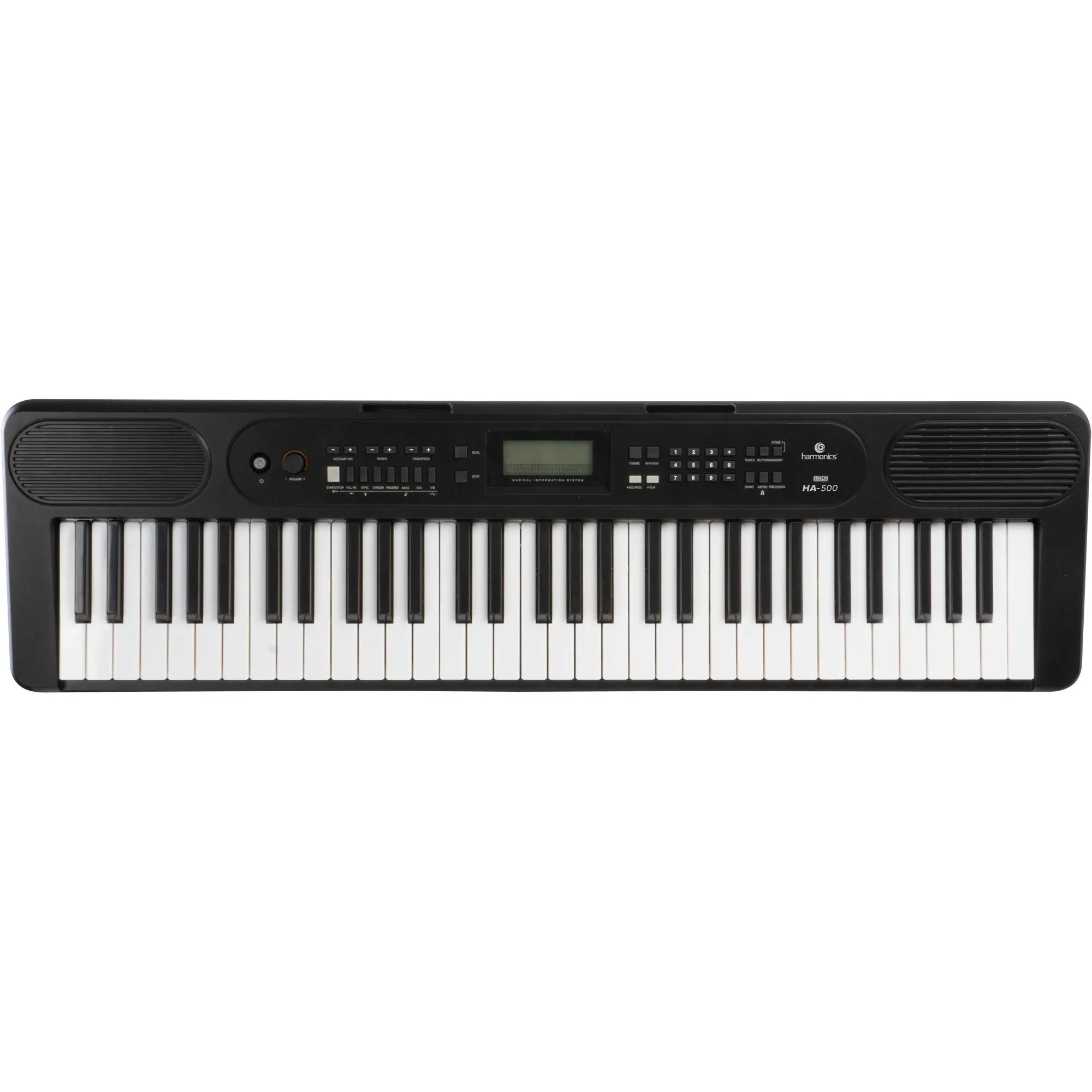 TECLADO MUSICAL HARMONICS HA-500 por 752,58 à vista no boleto/pix ou parcele em até 10x sem juros. Compre na loja Harmonics!