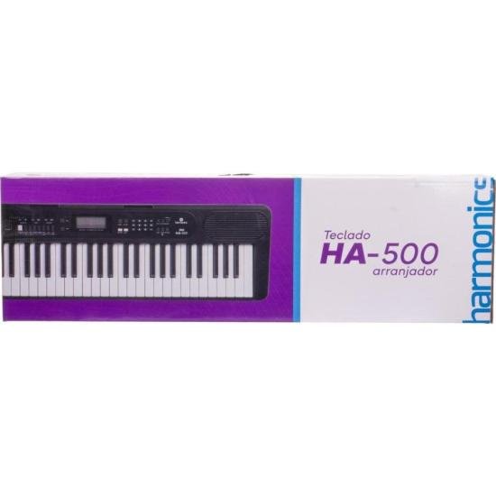 Teclado Harmonics HA-500 Musical por 699,00 à vista no boleto/pix ou parcele em até 10x sem juros. Compre na loja Mundomax!