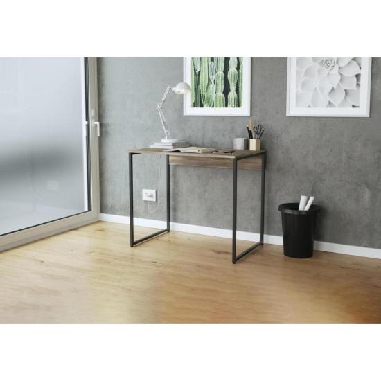 Mesa Escrivaninha Industrial Multivisão Urbana Madeira por 250,00 à vista no boleto/pix ou parcele em até 10x sem juros. Compre na loja Mundomax!