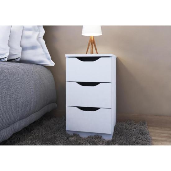 Gaveteiro Com 3 Gavetas Multivisão Branco por 219,00 à vista no boleto/pix ou parcele em até 8x sem juros. Compre na loja Mundomax!