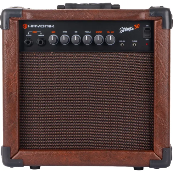  Cubo Para Violão Hayonik Strings 30 30W Preto (85630)