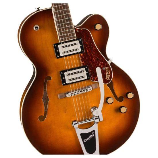 Guitarra Gretsch Streamliner G2420T Hollow Body With Bigsby Robusto por 7.299,00 à vista no boleto/pix ou parcele em até 12x sem juros. Compre na loja Mundomax!