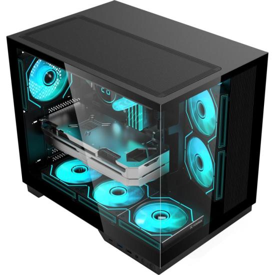 Gabinete Gamer Fortrek Clarity Max Preto por 430,00 à vista no boleto/pix ou parcele em até 10x sem juros. Compre na loja Fortrek!