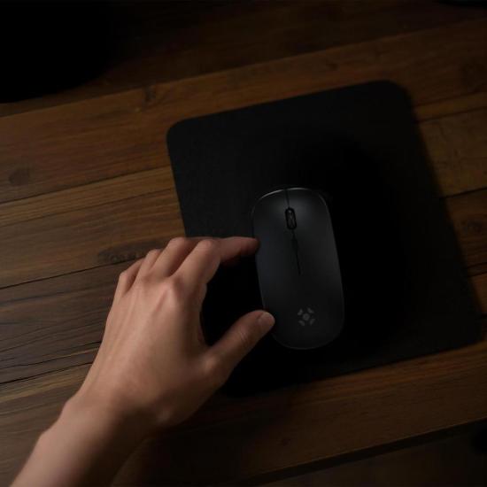 Mouse Sem Fio Slim Fortrek MS14 Preto por 38,00 à vista no boleto/pix ou parcele em até 1x sem juros. Compre na loja Mundomax!